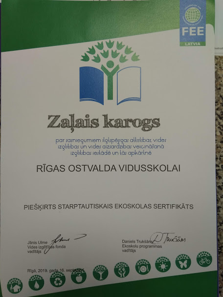Ikgadējā Ekoskolu apbalvošana