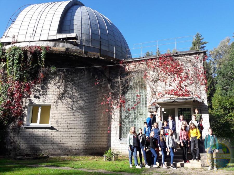14.09 7.b klase apmēklēja Baldones observatoriju projekta "Skolas soma" ietvāros