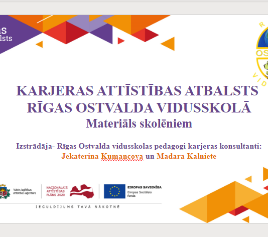 Karjeras attīstības atbalsts ​Rīgas Ostvalda vidusskolā​